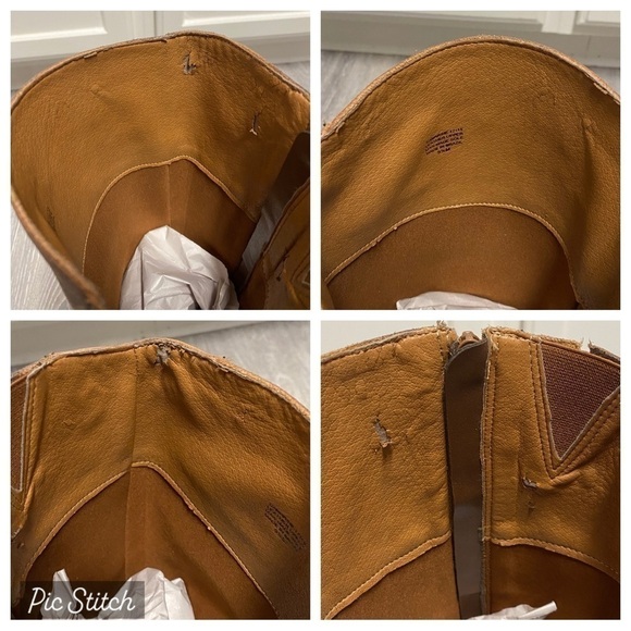 Matisse Cognac Tall Leather with Laces Riding Boots Wide Stretch Leg Fall Fun - Picture 14 of 17